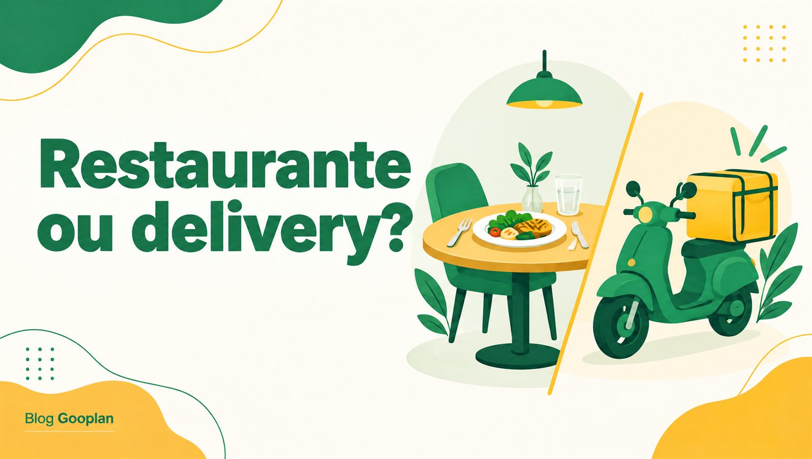 Restaurante ou delivery: quando cada opção compensa mais