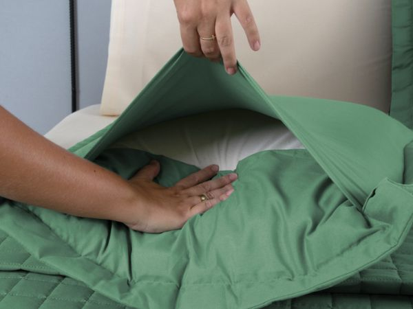 Kit 2 Pçs Cobre Leito Copacabana Matelado Solteiro