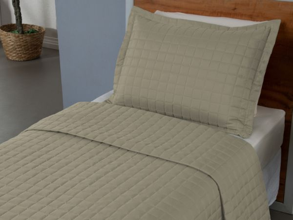 Kit 2 Pçs Cobre Leito Copacabana Matelado Solteiro