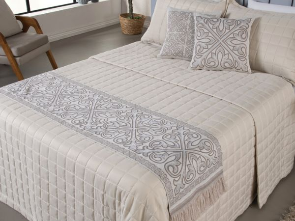 Kit 5 Pçs Peseira Grécia Jacquard King