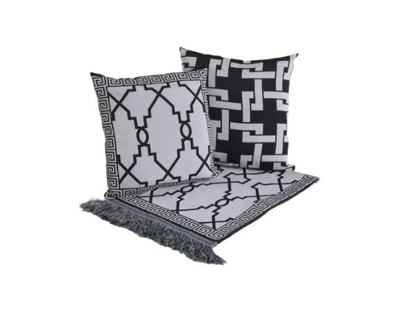 Kit 5 Pçs Peseira Grécia Jacquard King