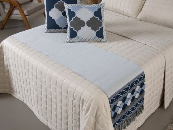 Kit 5 Pçs Peseira Grécia Jacquard King