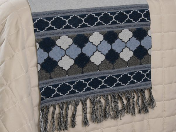 Kit 5 Pçs Peseira Grécia Jacquard King